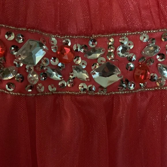 Red Cinderella Prom Dress - Picture 5 of 10